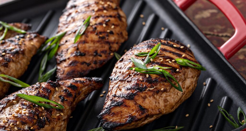 delicious grilled boneless chicken thighs