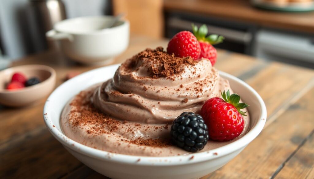 Cottage cheese chocolate mousse