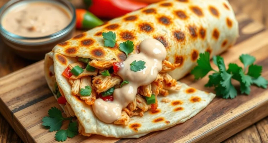 chipotle ranch grilled chicken burrito